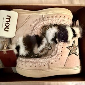 Eskimo Sneaker Kid Star Patches and Mink